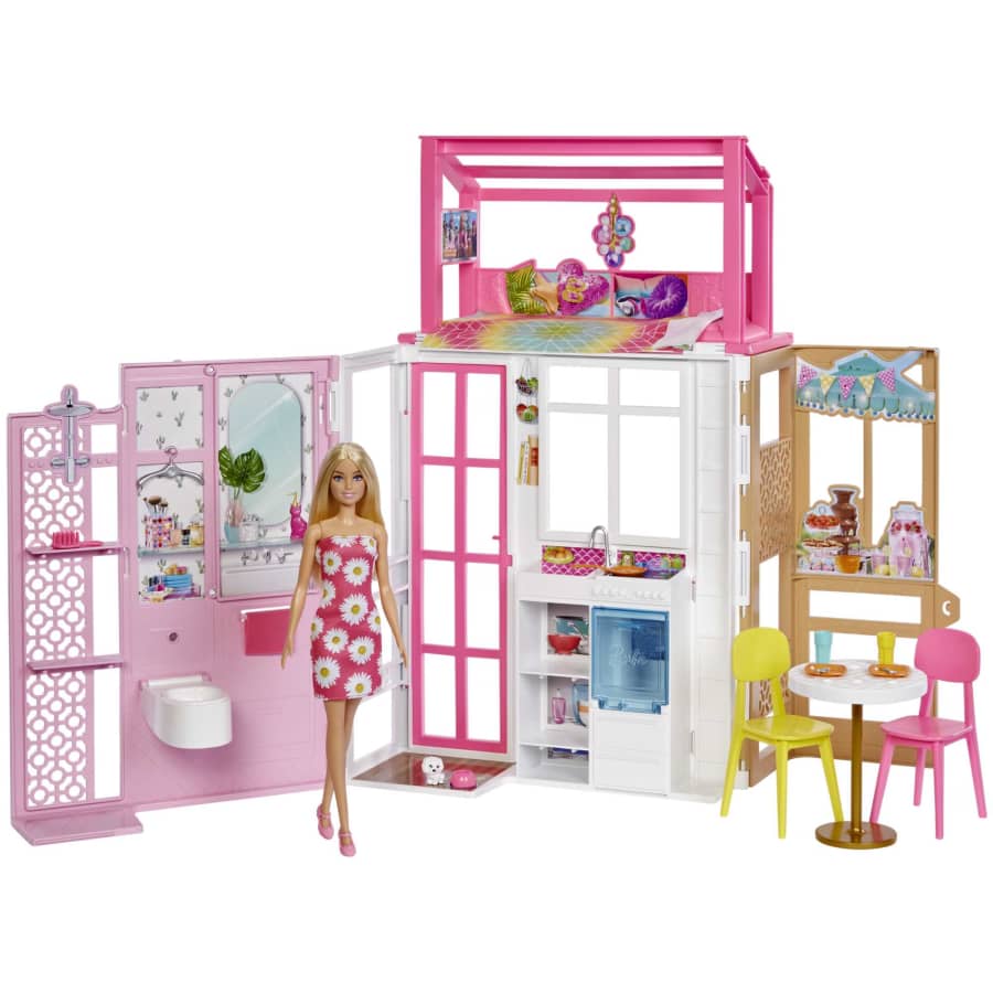 Buy Barbie Vacation House Playset with 1 Doll | Yallatoys.com