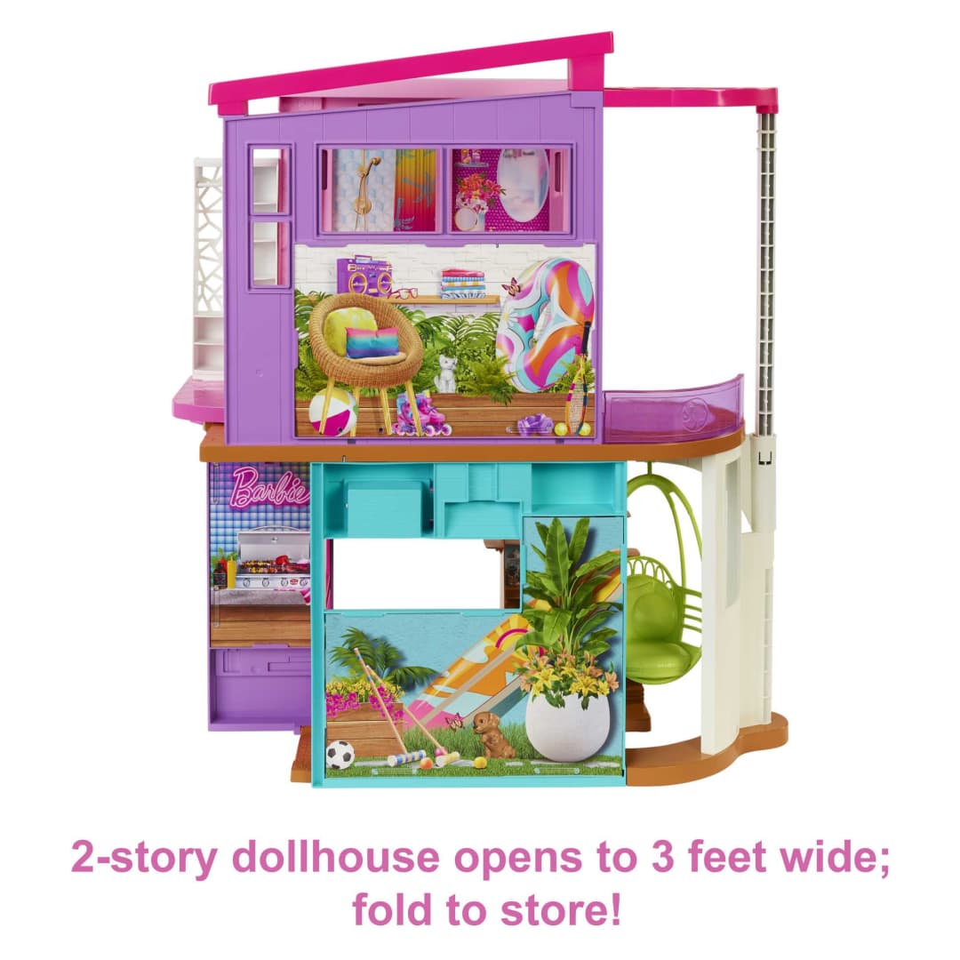 Buy Barbie Vacation House Playset With 30Pieces | Yallatoys.com