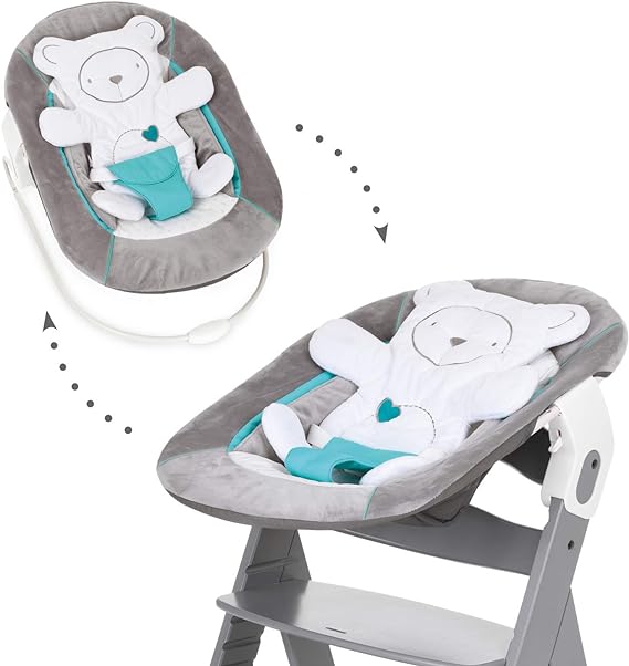 Hauck Alpha Bouncer 2 In 1 Cosy Baby Rocker  Bear Hearts Grey Hauck Yallatoys