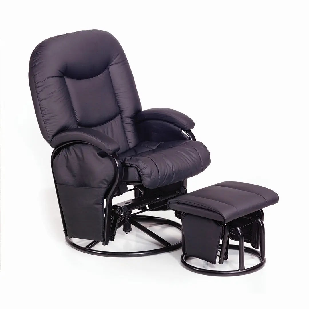 Hauck Metal Glider Chair with Footrest Black Hauck Yallatoys