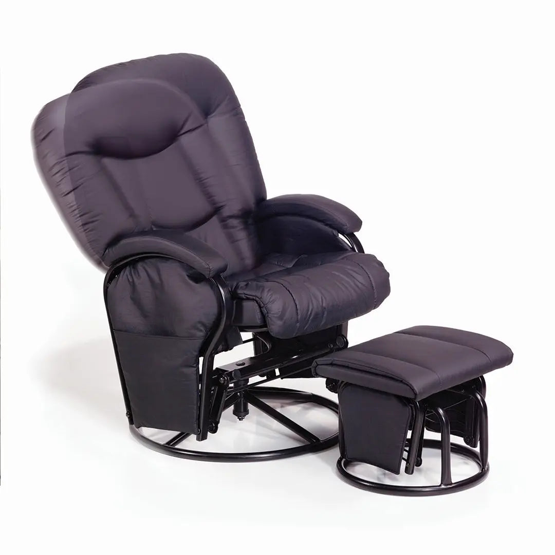 Hauck Metal Glider Chair with Footrest Black Hauck Yallatoys