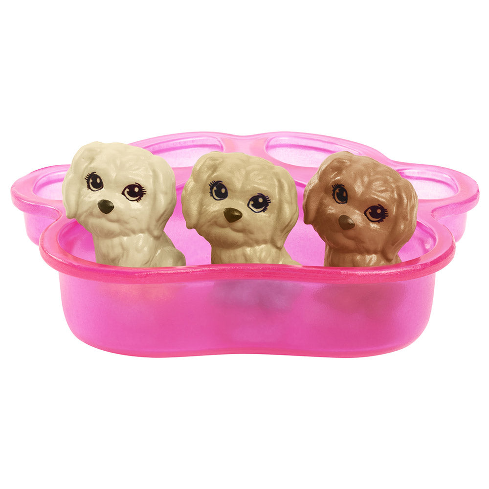Buy Barbie Blonde Doll With Newborn Pups Playset | Yallatoys.com