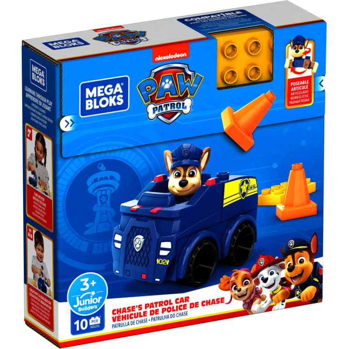 Buy Mega Bloks Paw Patrol Chase Police Car Building Set | Yallatoys.com