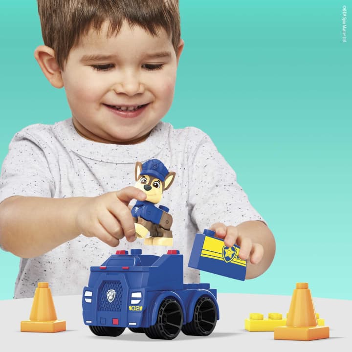 Buy Mega Bloks Paw Patrol Chase Police Car Building Set | Yallatoys.com