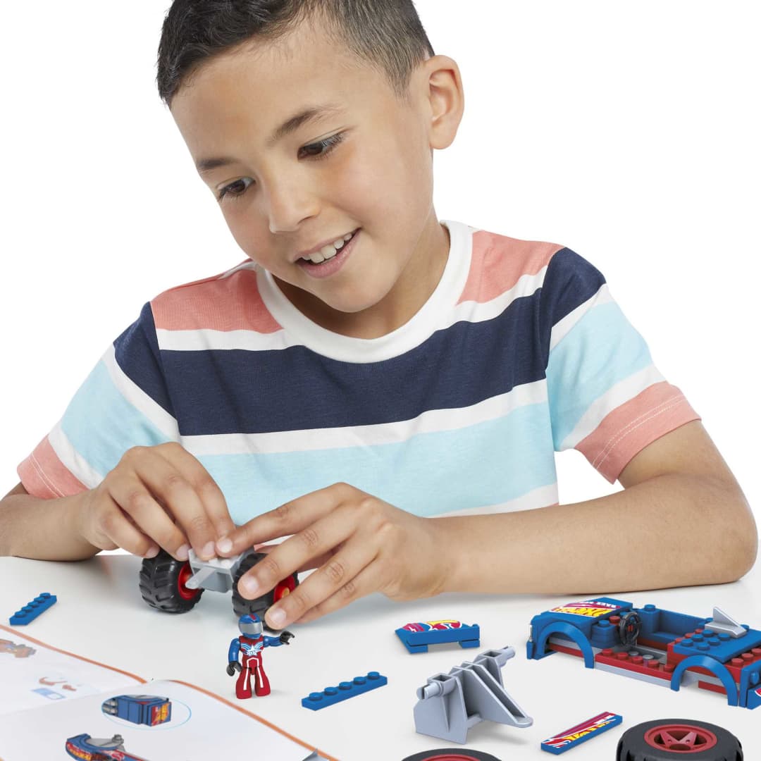 Buy Hot Wheels Mega Race Ace Monster Truck Building Set | Yallatoys.com