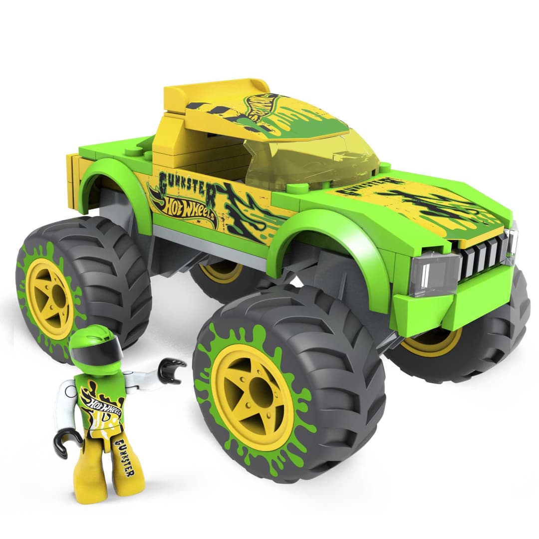 Buy Hot Wheels Mega Construx Gunkster Monster Truck Building Set | Yallatoys.com