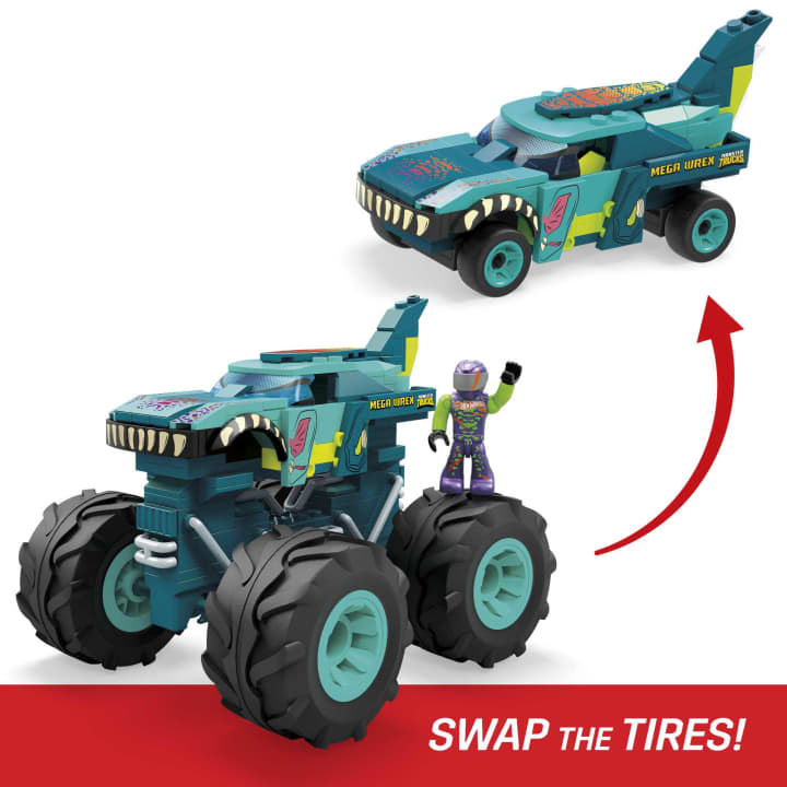 Buy Hot Wheels Mega Wrex Monster Truck Building Toys | Yallatoys.com