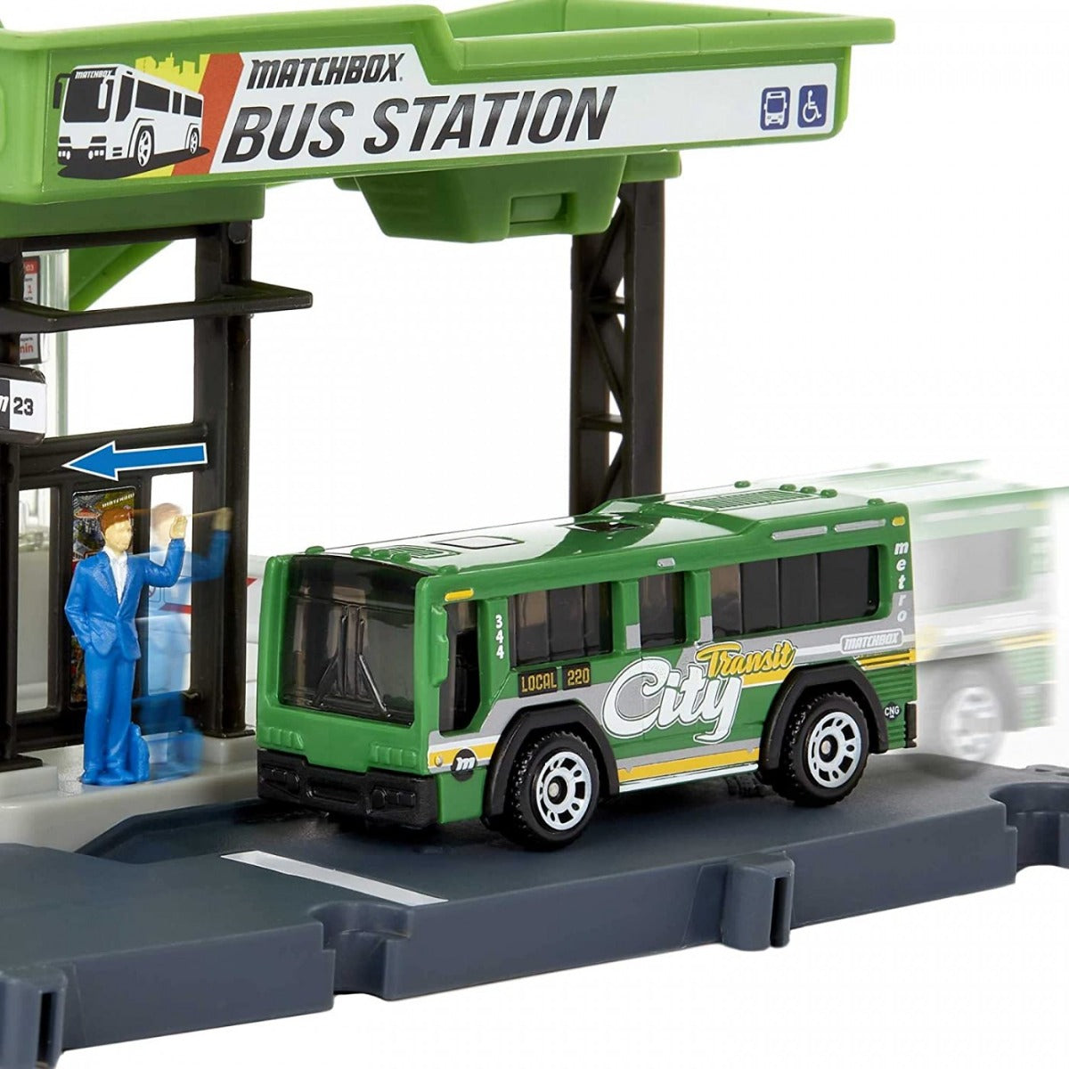 Buy Matchbox Action Drivers Bus Station Playset | Yallatoys.com