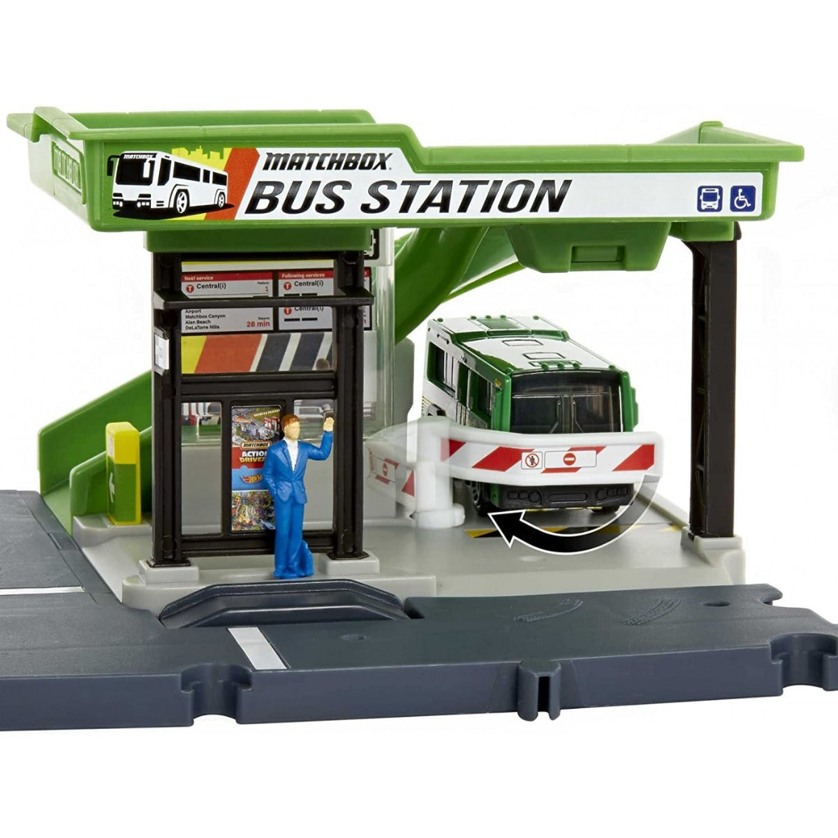 Buy Matchbox Action Drivers Bus Station Playset | Yallatoys.com
