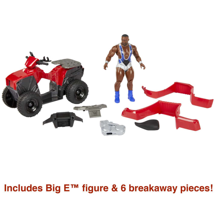 Buy WWE Action Figure Vehicle Wrekkin Slam N Spin ATV With Big E | Yallatoys.com
