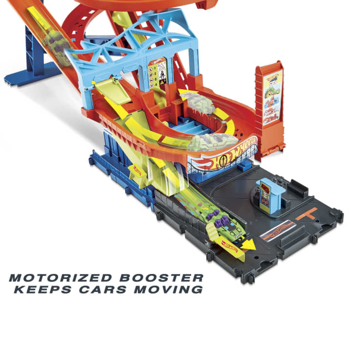 Buy Hot Wheels City Roller Coaster Rally Playset with 1 Car | Yallatoys.com