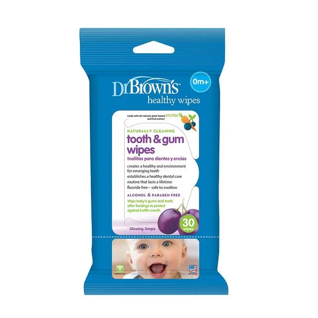 Dr Brown Tooth & Gum Wipes 30-Pack Dr Browns Yallatoys