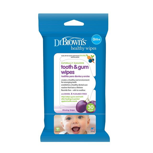 Buy Dr Brown Tooth & Gum Wipes 30-Pack | Yallatoys.com