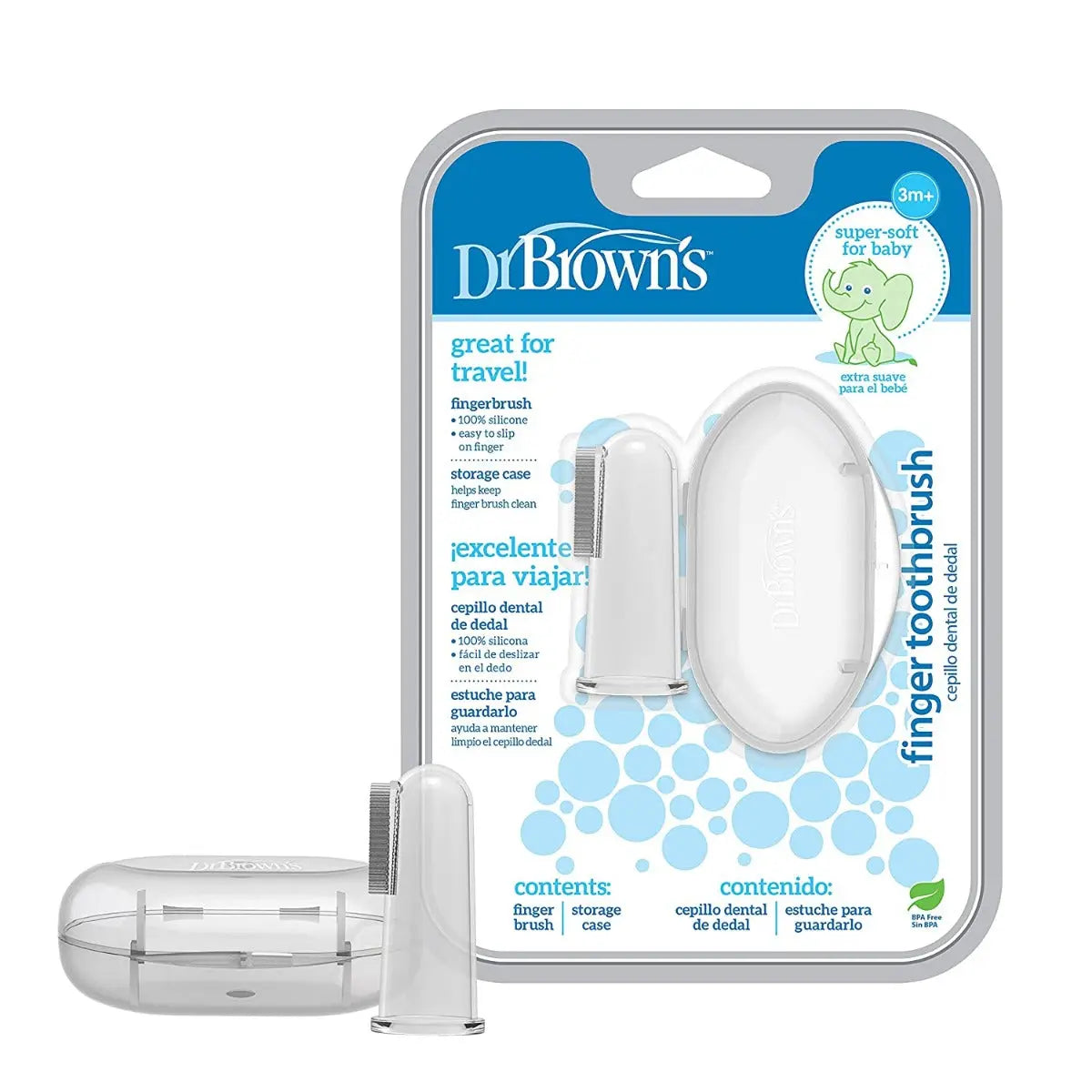Dr Browns Silicone Finger Toothbrush With Case Dr Browns Yallatoys