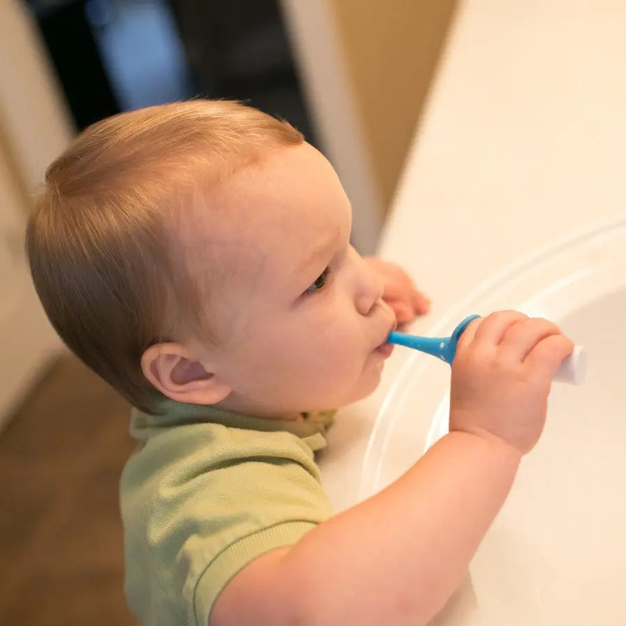 Dr.Browns Infant To Toddler Toothbrush  Blue Elephant  1 Pack Dr Browns Yallatoys