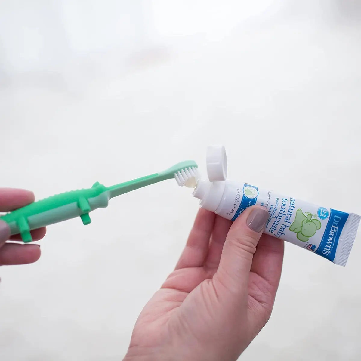 Dr Browns Infant to Toddler Toothbrush Green Crocodile Dr Browns Yallatoys