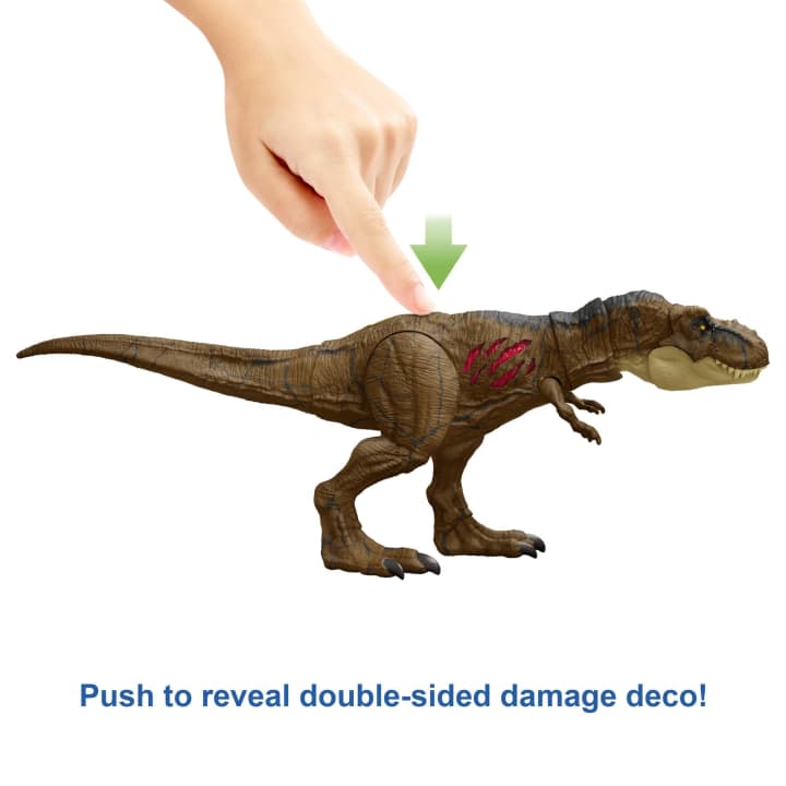 Buy Jurassic World Dominion Extreme Damage T Rex Dinosaur Figure | Yallatoys.com