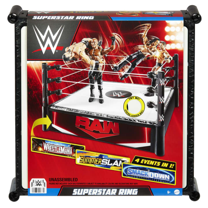 Buy WWE Superstar Ring With Spring Loaded Mat | Yallatoys.com