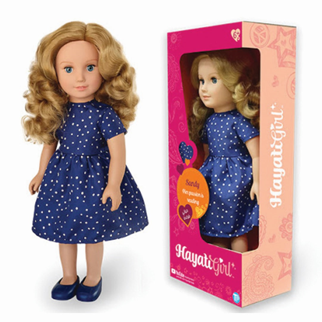 Buy Hayati Girl Sandy in Blue Dress 18inch Doll | Yallatoys.com