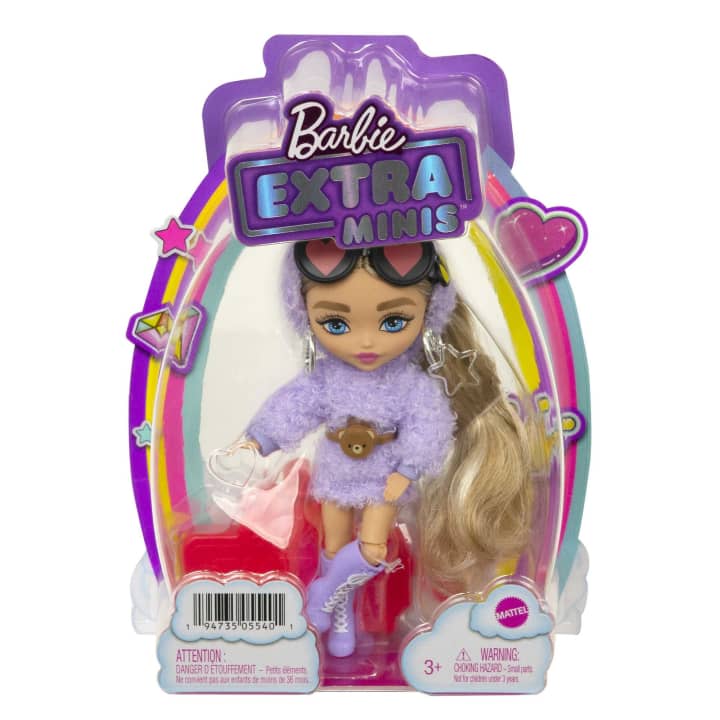 Buy Barbie Extra Minis Fashion Doll Purple Outfit | Yallatoys.com