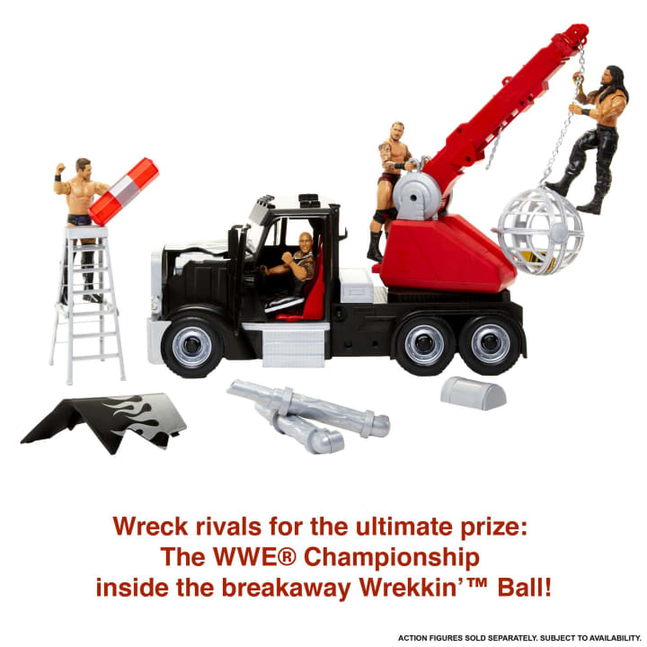 Buy WWE Action Figure Vehicle Wrekkin Rampage Rig Truck | Yallatoys.com