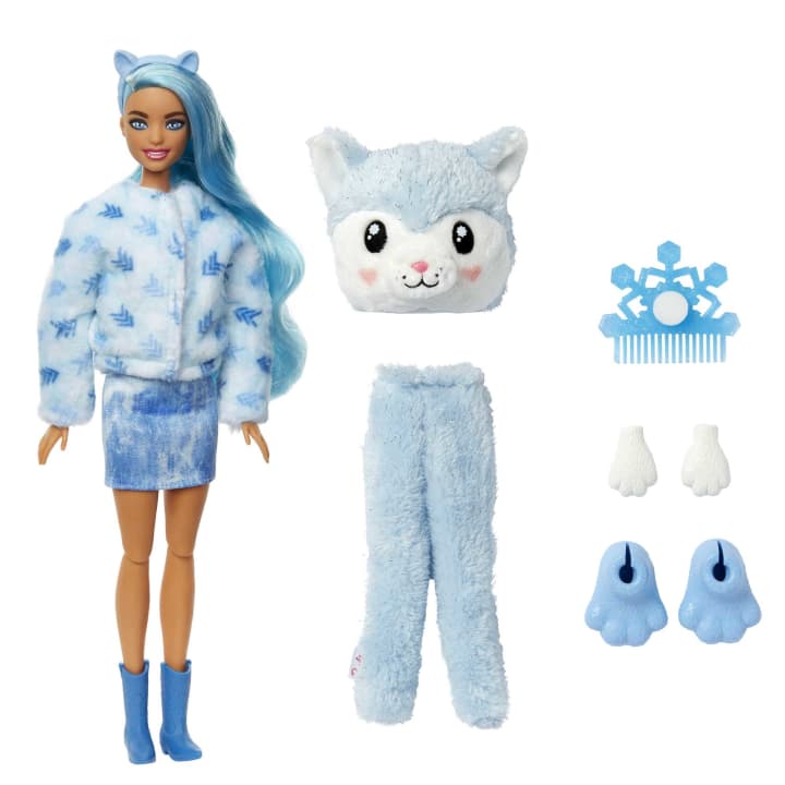 Buy Barbie Cutie Reveal Winter Sparkle Series Husky Fashion Doll | Yallatoys.com