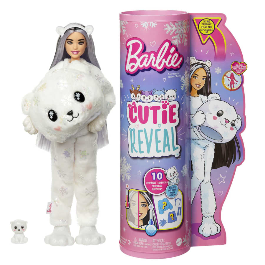 Buy Barbie Cutie Reveal Winter Sparkle Series Polar Bear Fashion Doll | Yallatoys.com