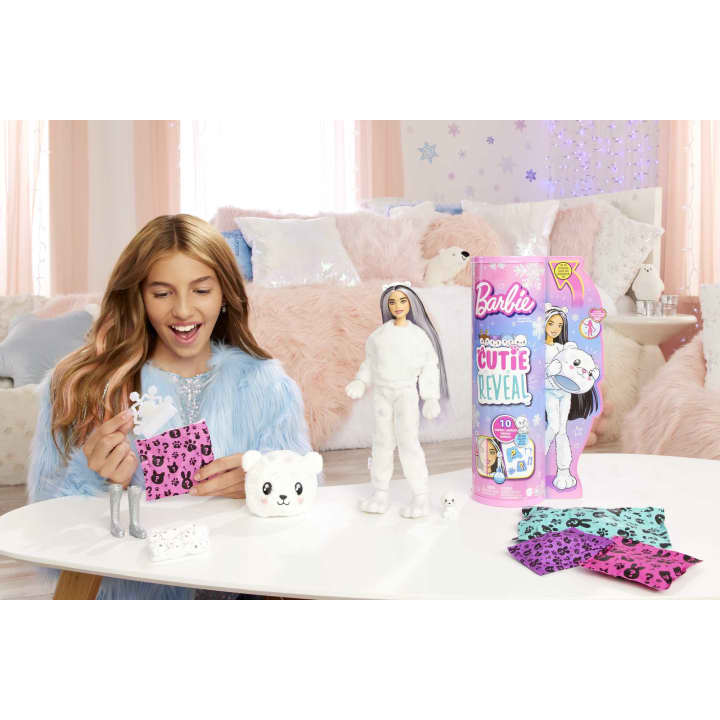 Buy Barbie Cutie Reveal Winter Sparkle Series Polar Bear Fashion Doll | Yallatoys.com