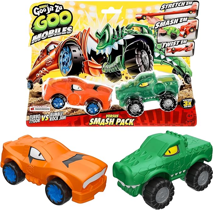 Buy Goo Jit Zu Goo Mobiles Versus Pack Turbo Tygor Vs Rumble Rock Jaw | Yallatoys.com