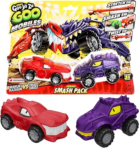 Buy Goo Jit Zu Mobiles Versus Smash Pack Brawlin Blazagon Vs Treadz Shredz | Yallatoys.com