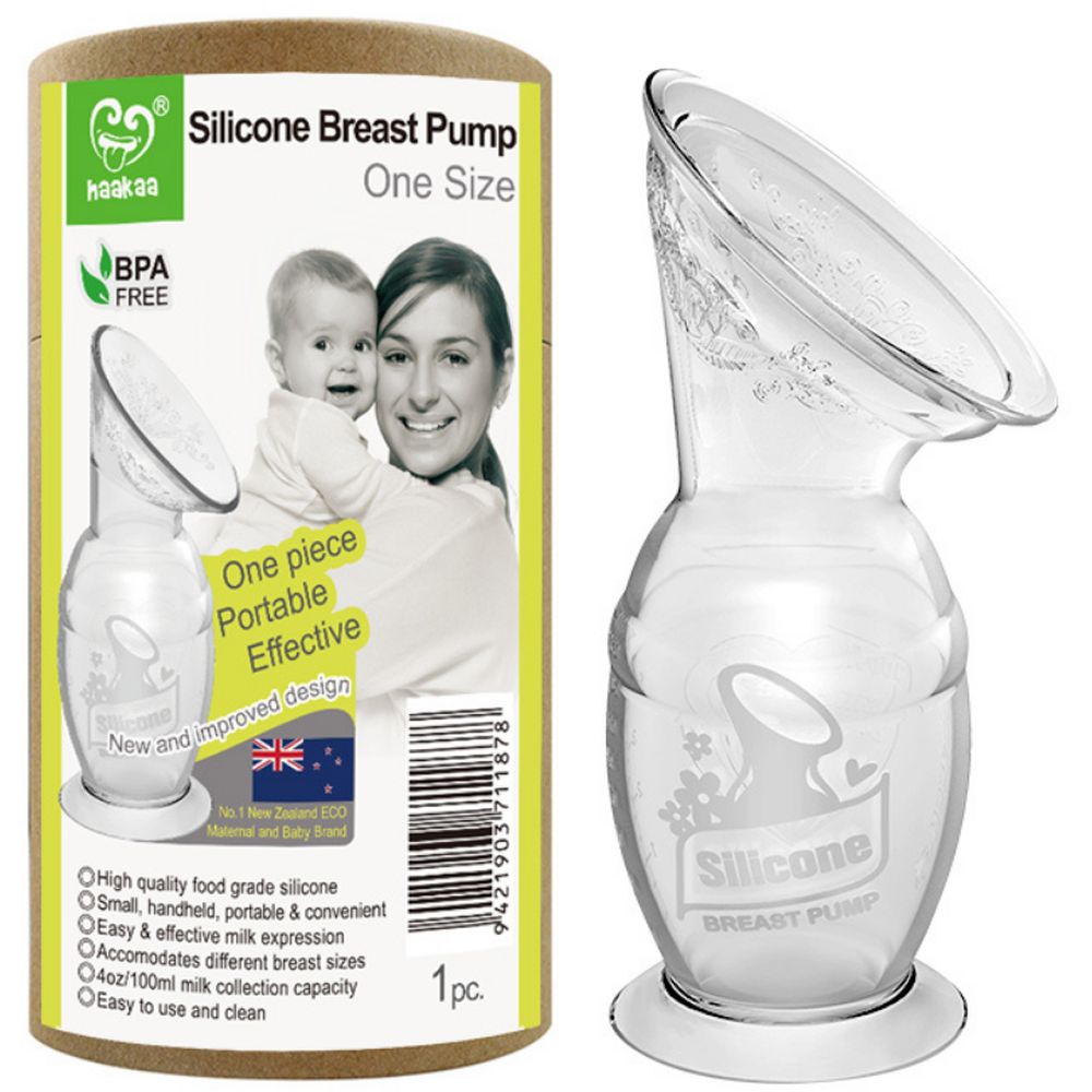 Haakaa 100Ml Silicone Pump And Cap Haakaa Yallatoys