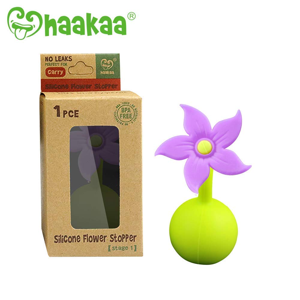 Haakaa Silicone Pump Flower Stopper Pink Haakaa Yallatoys