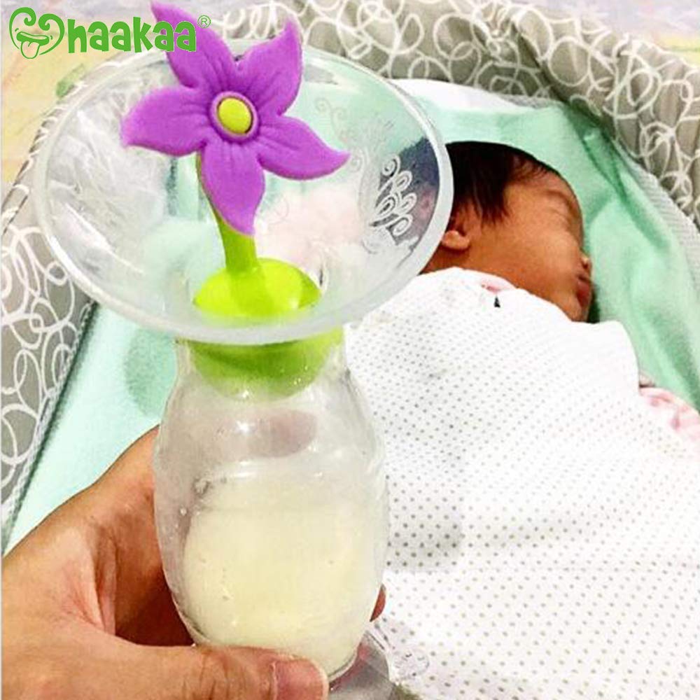 Haakaa Silicone Pump Flower Stopper Pink Haakaa Yallatoys