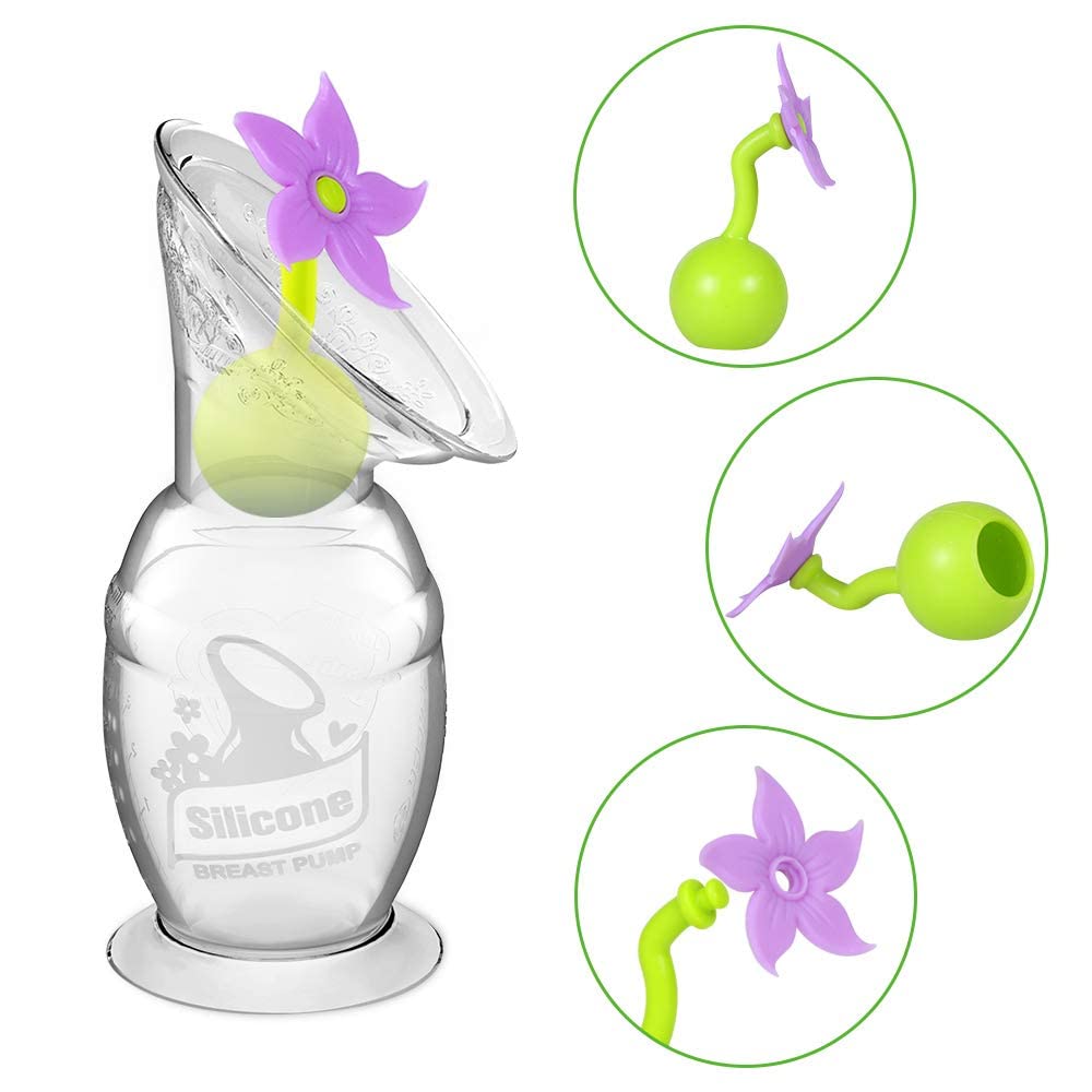 Haakaa Silicone Pump Flower Stopper Pink Haakaa Yallatoys