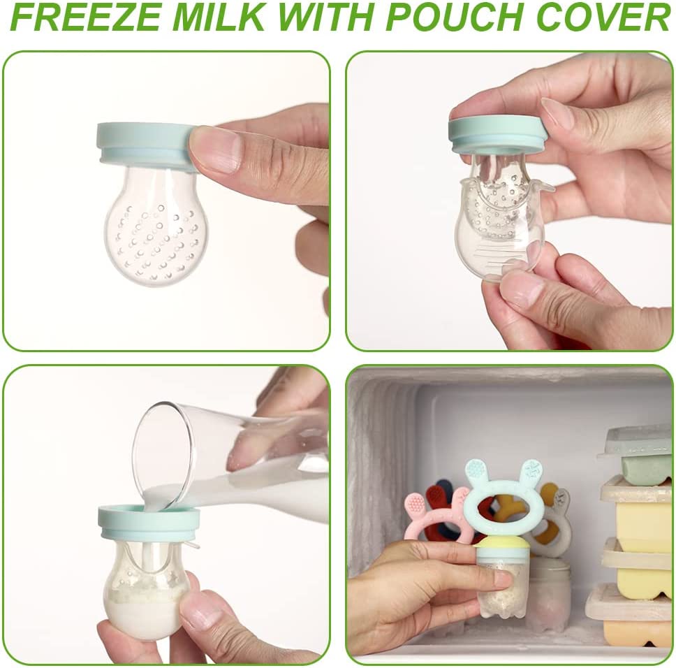 Haakaa Fresh Food Feeder & Teether Blue Haakaa Yallatoys
