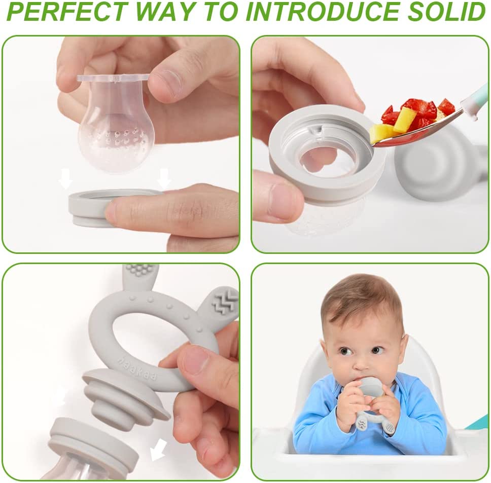 Haakaa Fresh Food Feeder & Teether Blue Haakaa Yallatoys