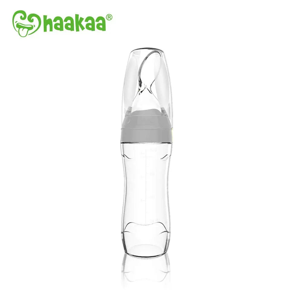 Haakaa Silicone Baby Food Dispensing Spoon Grey Haakaa Yallatoys