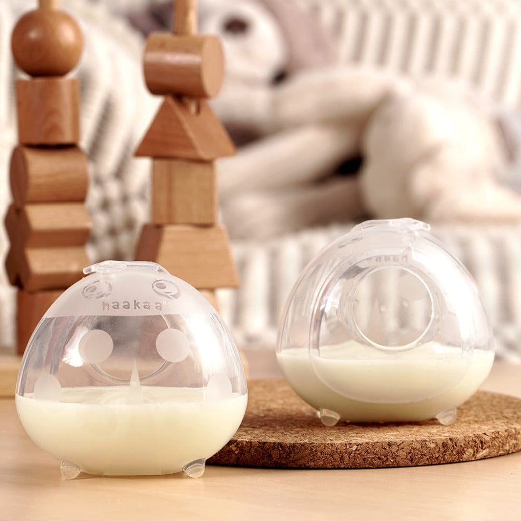 Haakaa 2 Pk 75Ml Silicone Breast Milk Collector + Storage Bag Haakaa Yallatoys
