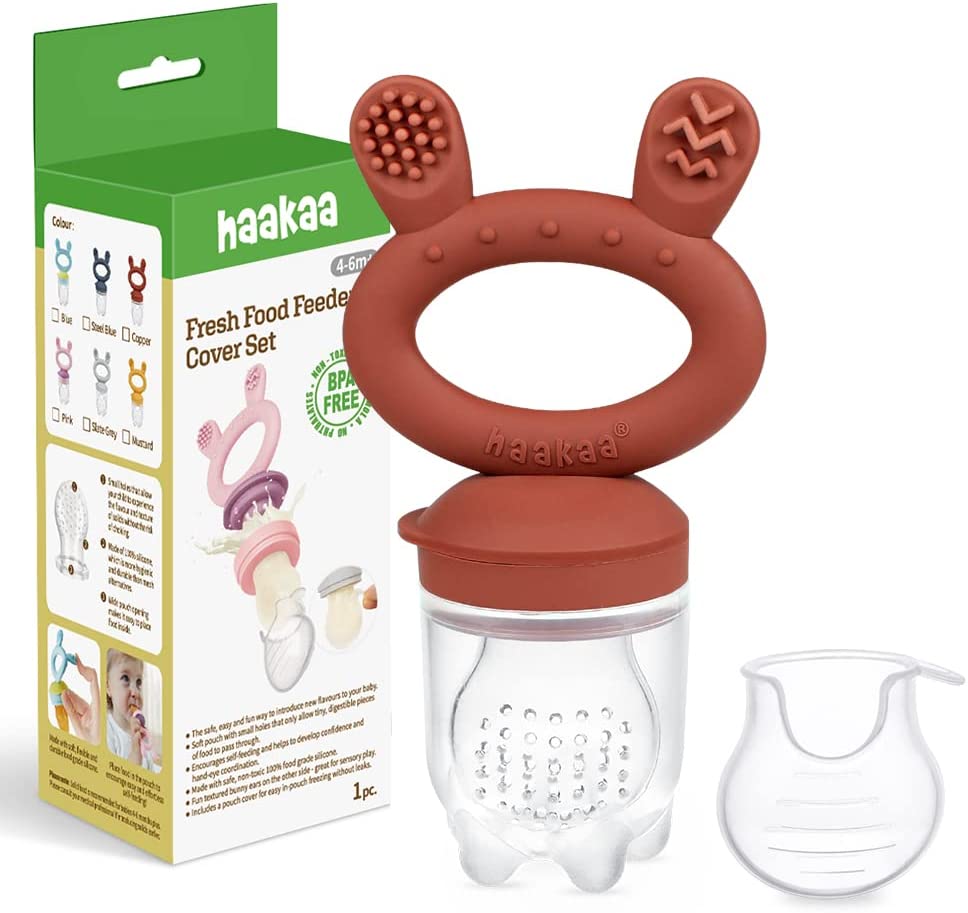 Haakaa Fresh Food Feeder & Teether Copper Haakaa Yallatoys