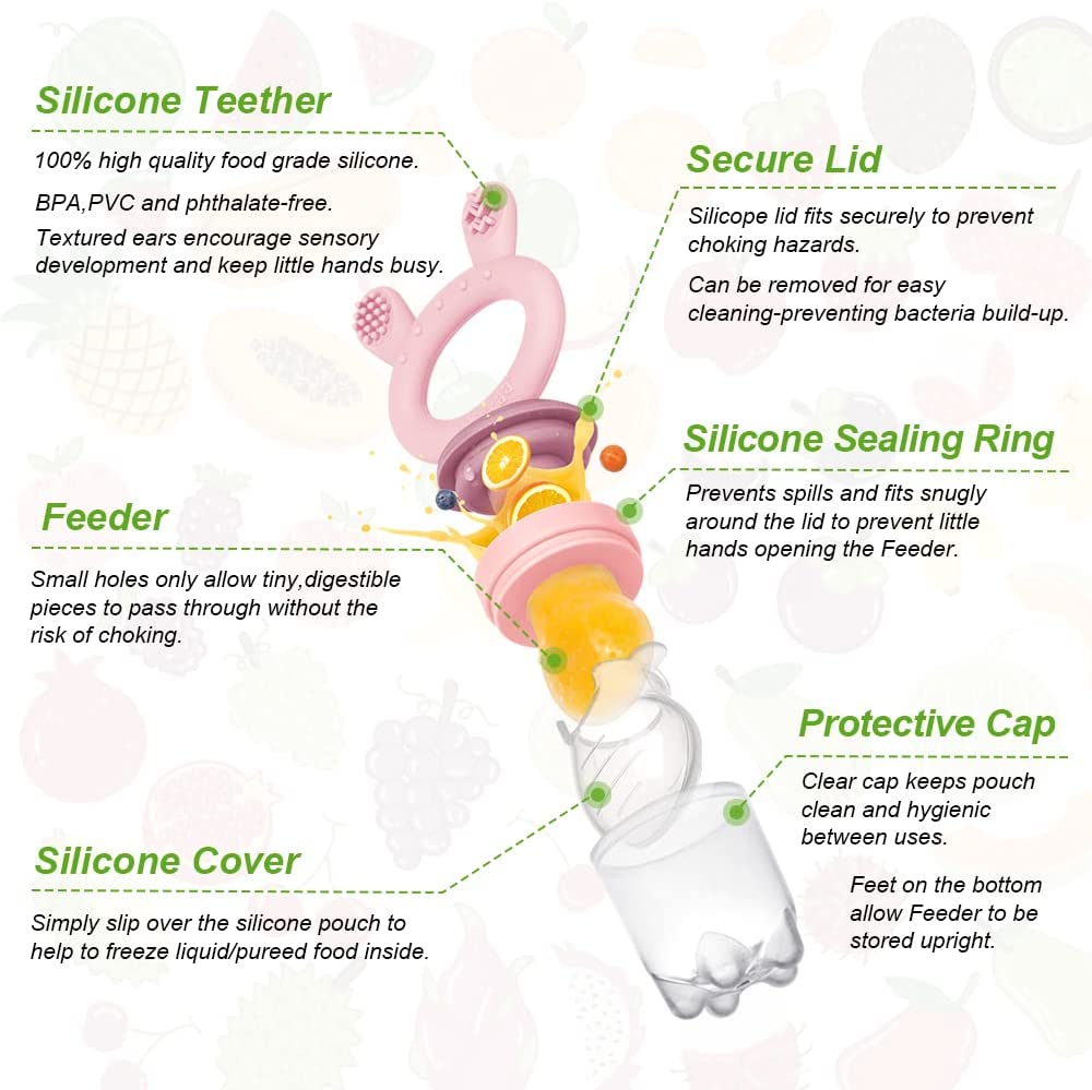 Haakaa Fresh Food Feeder & Teether Slate Haakaa Yallatoys