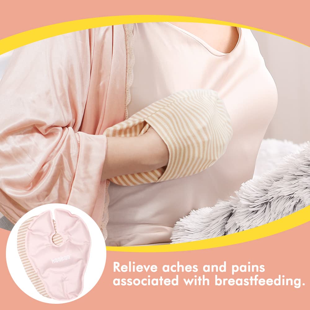Haakaa Hot & Cold Reusable Breast Compression Pads  Blush Haakaa Yallatoys