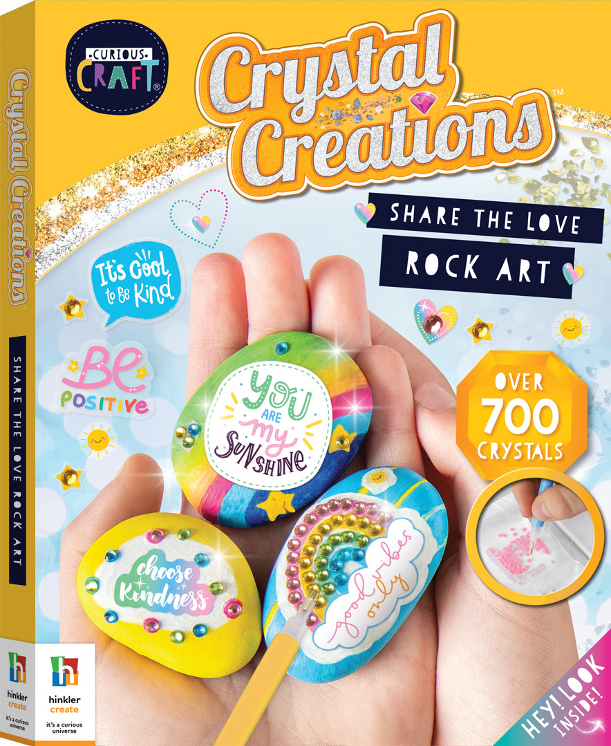 Buy Hinkler Curious Craft Crystal Creations Share The Love Rock Art | Yallatoys.com