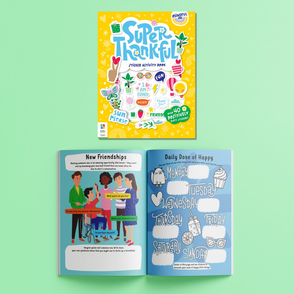 Buy Hinkler Mindful Me Super Thankful Sticker Activity Book | Yallatoys.com