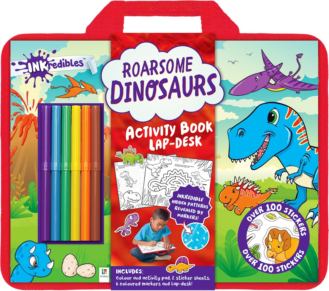 Buy Hinkler Inkredibles Roarsome Dinosaurs Activity Book Lap Desk | Yallatoys.com