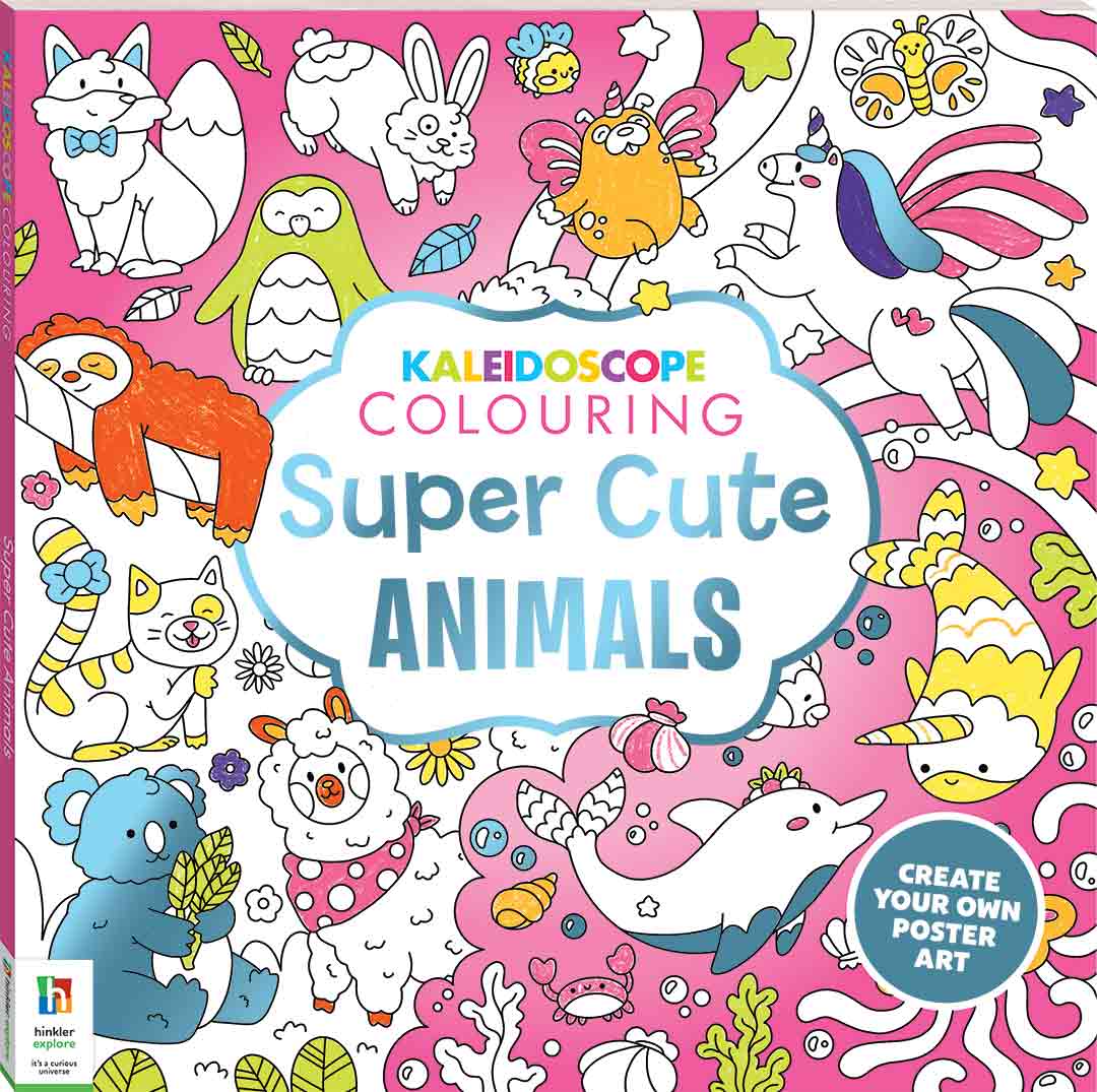 Buy Hinkler Kaleidoscope Colouring Super Cute Animals | Yallatoys.com