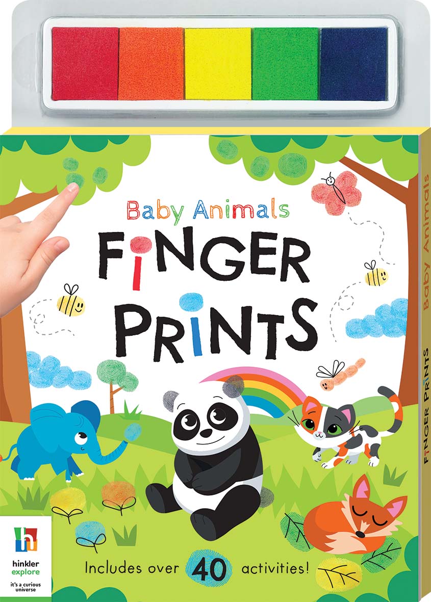 Buy Hinkler Baby Animals Finger Prints Finger Prints Art Paperback | Yallatoys.com