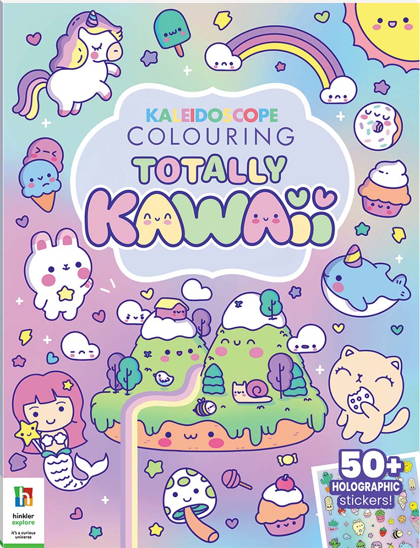 Buy Hinkler Kaleidoscope Sticker Colouring Totally Kawaii | Yallatoys.com