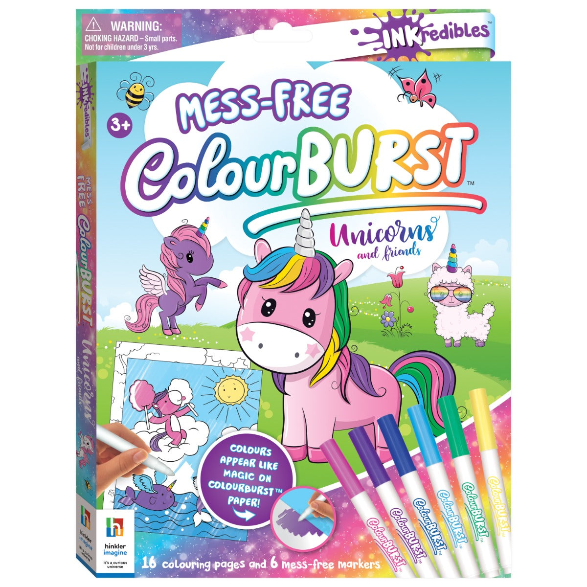 Buy Hinkler Inkredibles Colour Burst Colouring Unicorns and Friends | Yallatoys.com