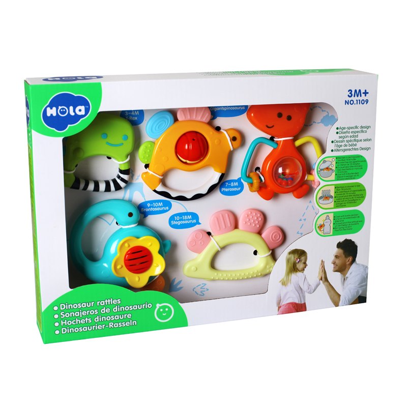 Buy Hola Dinosaur Rattles (Sold Separately Subject To Availability) | Yallatoys.com