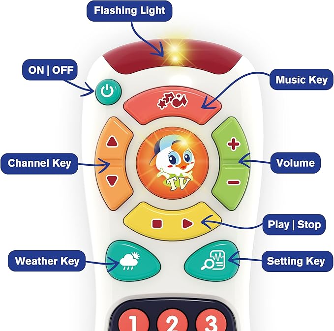 Buy Hola My Remote with Music Light Language Toy | Yallatoys.com